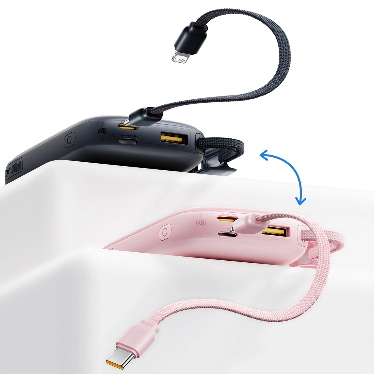 Spoljna baterija Baseus EnerFill FC21 QPow 3 Ultra, 10000mAh, 22.5W, QC + PD, 1 x USB-A - 1 x USB-C, Crna