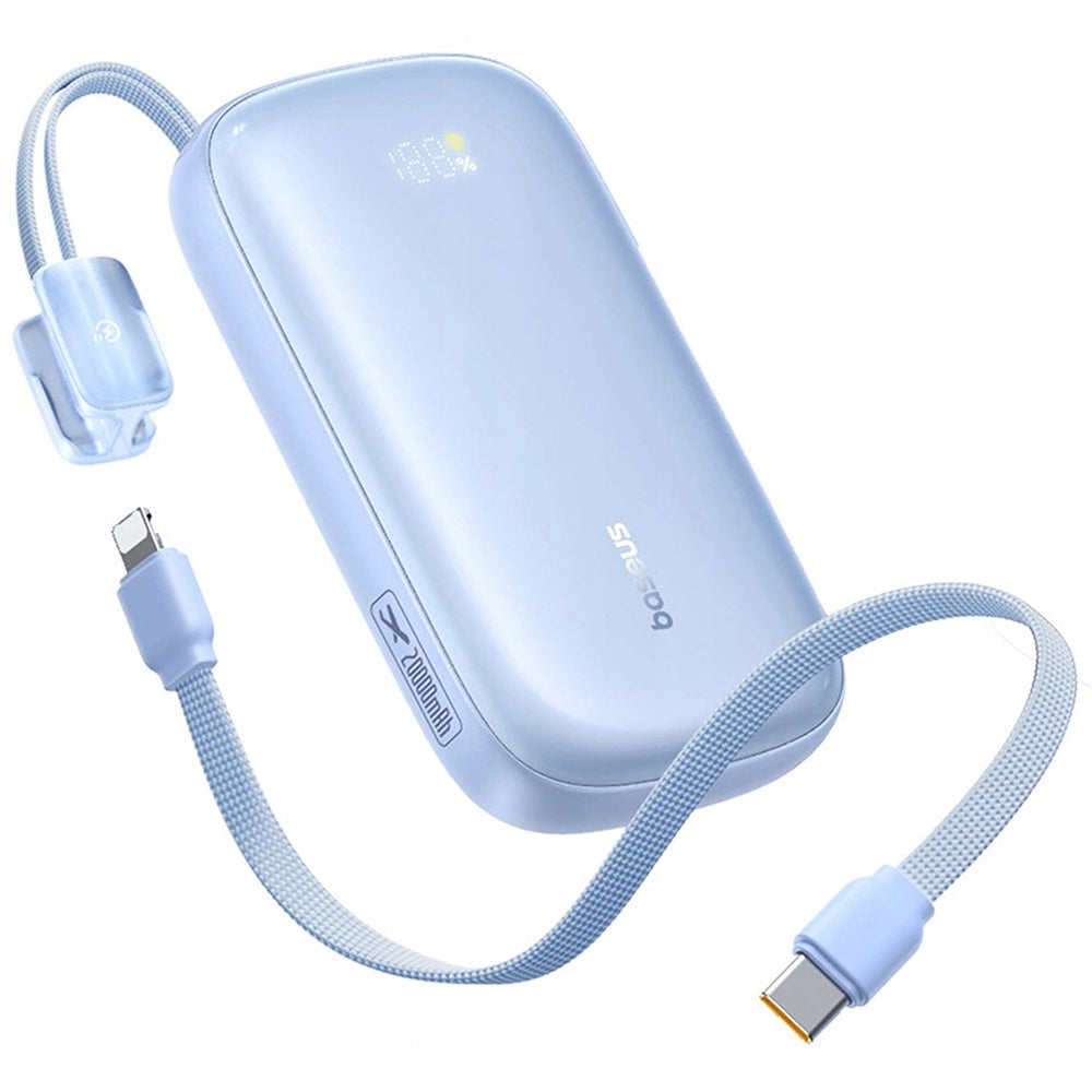 Spoljna baterija Baseus EnerFill FC21 Qpow 3 Ultra, 10000mAh, 22.5W, QC + PD, 1 x USB-A - 1 x USB-C, Plava E0027L03