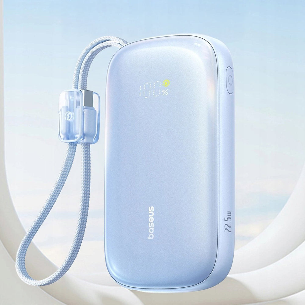 Spoljna baterija Baseus EnerFill FC21 Qpow 3 Ultra, 10000mAh, 22.5W, QC + PD, 1 x USB-A - 1 x USB-C, Plava E0027L03