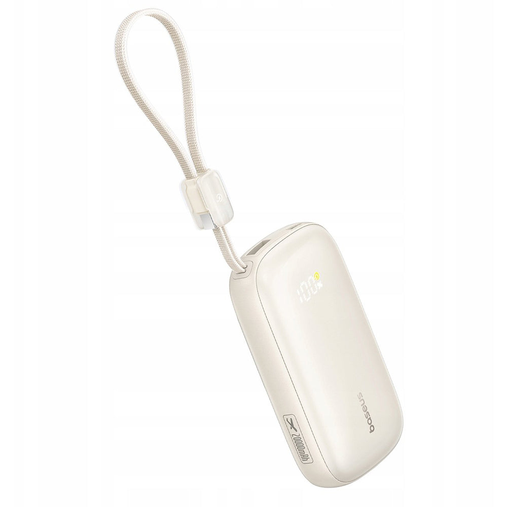 Spoljna baterija Baseus EnerFill FC21 Qpow 3 Ultra, 10000mAh, 45W, QC + PD, 1 x USB-A - 1 x USB-C, Bež E0027Q01