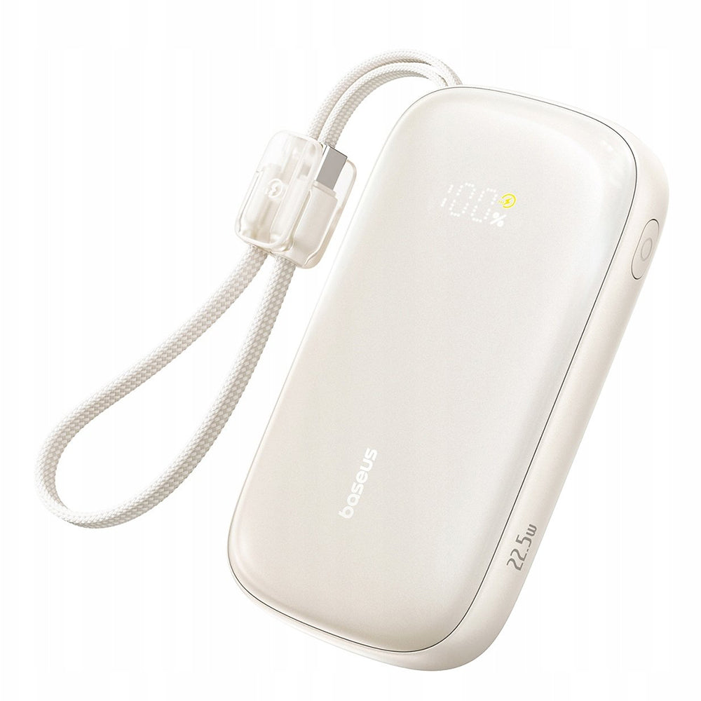 Spoljna baterija Baseus EnerFill FC21 Qpow 3 Ultra, 20000mAh, 22.5W, QC + PD, 1 x USB-A - 1 x USB-C, Bež E0027M01