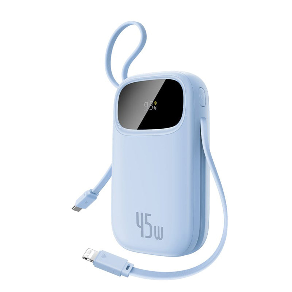 Spoljna baterija Baseus EnerFill FC31 Qpow 3, 10000mAh, 45W, QC + PD, 1 x Lightning - 1 x USB-A - 2 x USB-C, Plava E0028C03