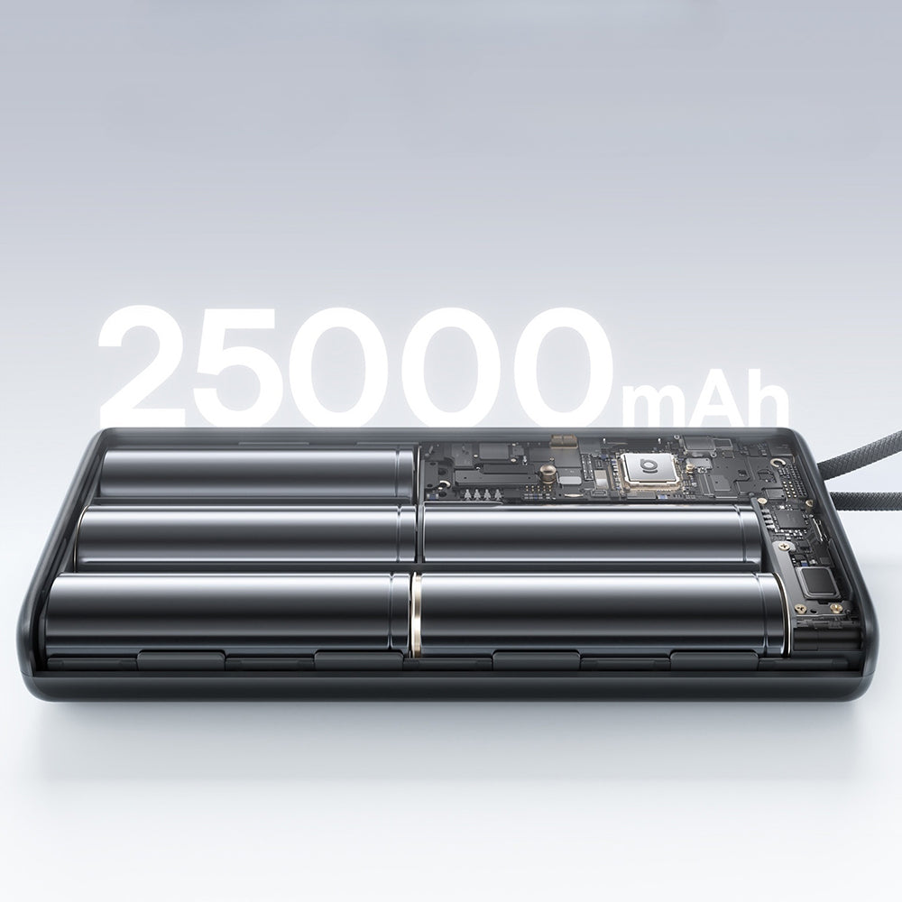 Eksterni punjač Baseus EnerFill FC41, 25000mAh, 145W, QC + PD, 1 x USB-A - 3 x USB-C, Crna E0028H03