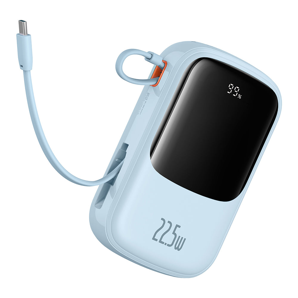 Eksterna baterija Baseus Qpow Pro+, 20000mAh, 22.5W, QC + PD, 1 x USB-A - 2 x USB-C, Plava P10067103313-00