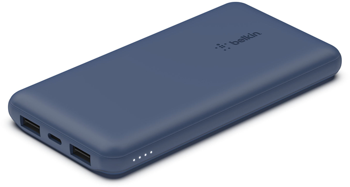Eksterni punjač Belkin BoostCharge, 10000mAh, 15W, 1 x USB-C - 2 x USB-A, Tamnoplava BPB011btBL