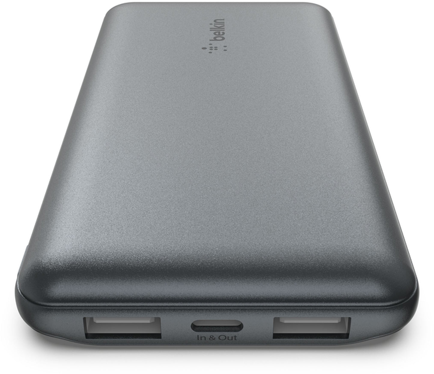 Eksterna baterija Belkin BoostCharge, 10000mAh, 15W, 1 x USB-C - 2 x USB-A, Siva BPB011btGY