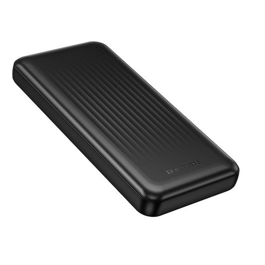 Spoljna baterija Borofone BJ80A Clever, 10000mAh, 22.5W, QC + PD, 1 x USB-C - 2 x USB-A, Crna