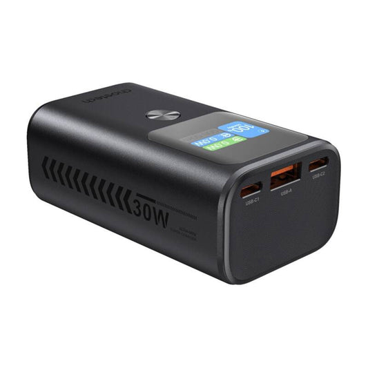 Spoljna baterija Choetech B701, 10000mAh, 30W, QC + PD, 1 x USB-A - 2 x USB-C, Crna