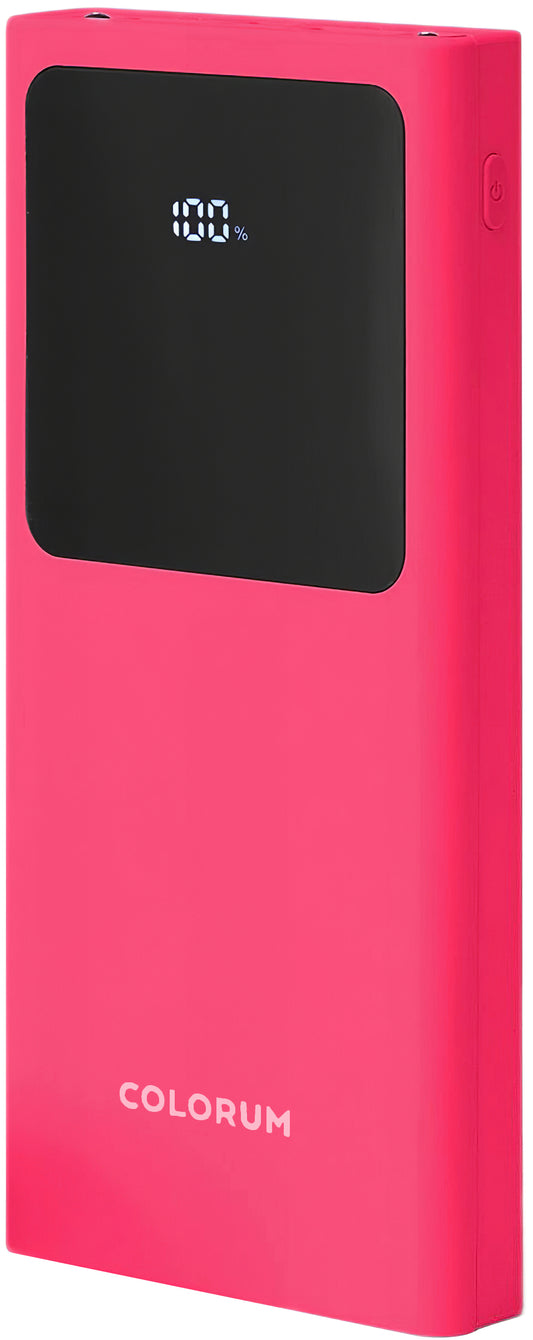 Eksterna baterija Colorum CPB10-02, 10000mAh, 10W, 2 x USB-A, Magenta