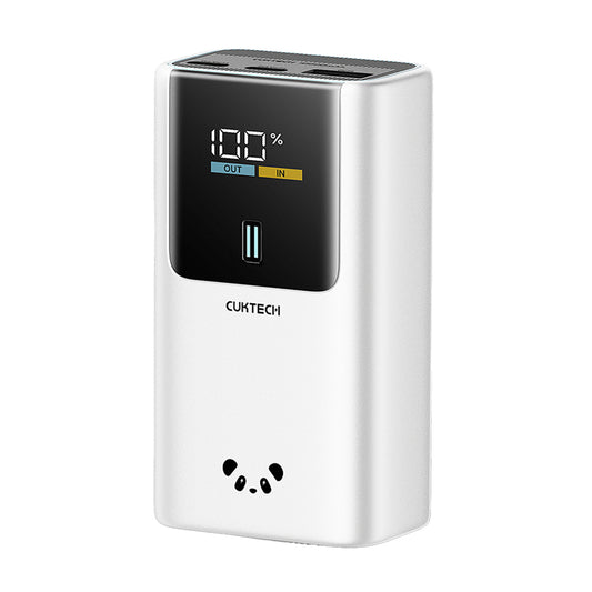 Eksterna baterija Cuktech PB1055, 10000mAh, 55W, QC + PD, 1 x USB-A - 2 x USB-C, Siva CKPB1055GBTG