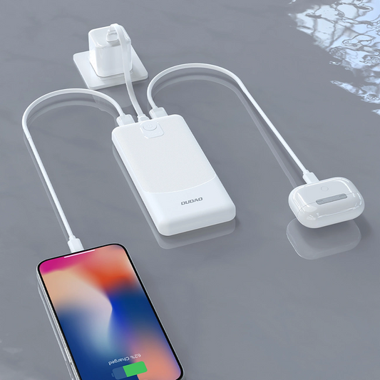 Spoljna baterija Dudao K10Pro, 20000mAh, 12W, 2 x USB-A, Bela