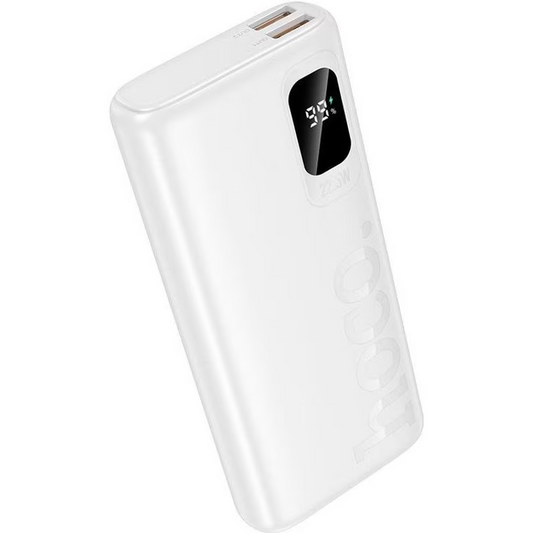 Eksterna baterija HOCO J158 Pro Runner, 10000mAh, 22.5W, QC + PD, 1 x USB-C - 2 x USB-A, Bela