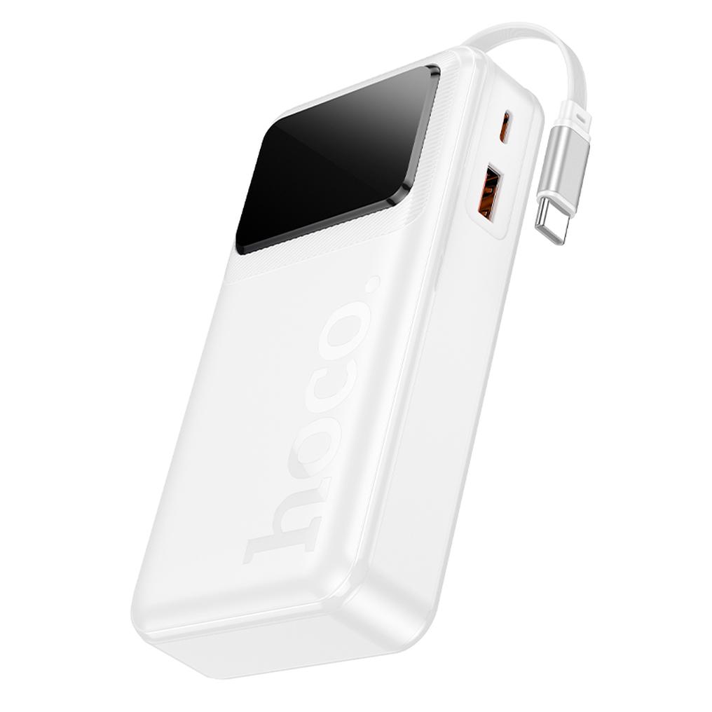 Eksterna baterija HOCO Q41, 20000 mAh, 22,5 W, QC + PD, 1 x USB-A - 2 x USB-C, bela
