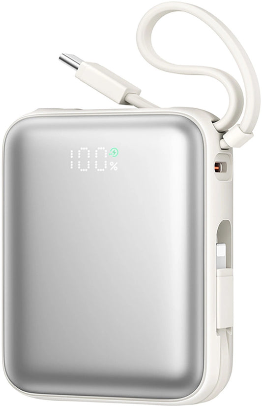 Spoljna baterija Joyroom JR-PBF27, 10000mAh, 22.5W, PD, 1 x Lightning - 2 x USB-C, Bela
