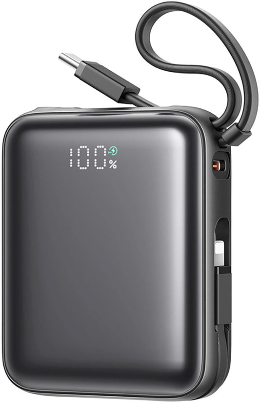 Spoljna baterija Joyroom JR-PBF27, 10000mAh, 22.5W, QC + PD, 1 x Lightning - 2 x USB-C, Crna