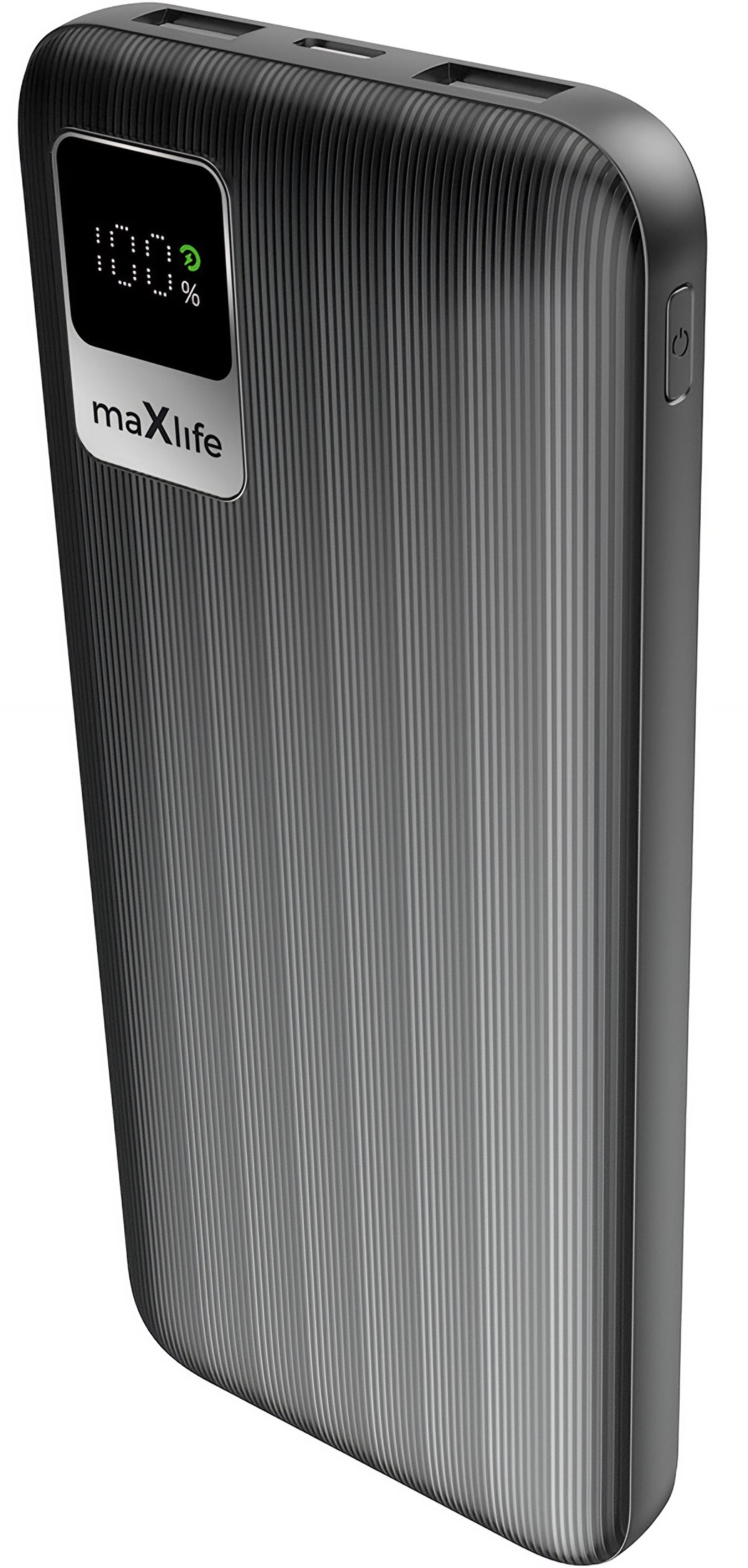 Eksterna baterija MaXlife MXPB-07, 10000mAh, 10W, 2 x USB-A, Crna