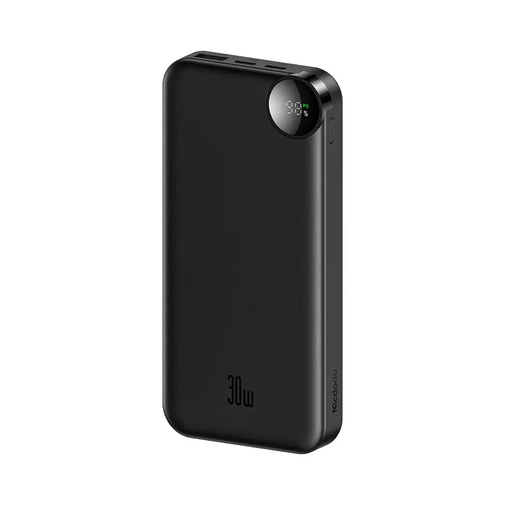 Eksterna baterija McDodo MC-3850 Display, 10000mAh, 30W, QC + PD, 1 x USB-A - 2 x USB-C, Crna