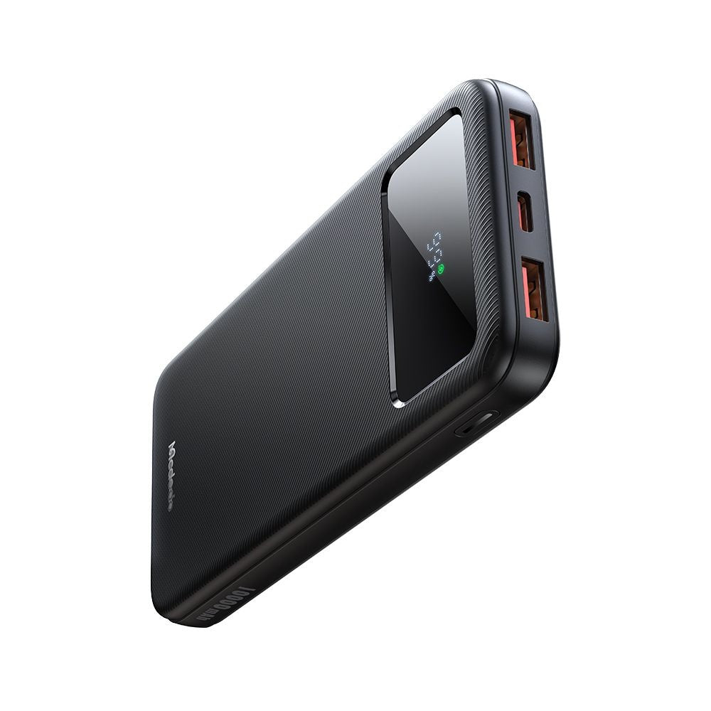 Eksterna baterija McDodo MC-4220, 10000mAh, 22.5W, QC + PD, 2 x USB-A - 1 x USB-C, Crna