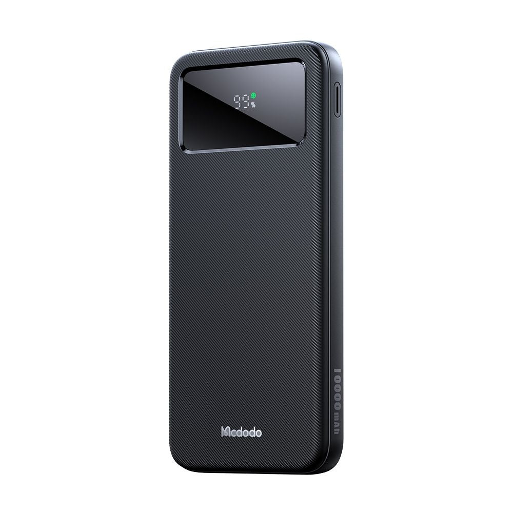 Eksterna baterija McDodo MC-4220, 10000mAh, 22.5W, QC + PD, 2 x USB-A - 1 x USB-C, Crna