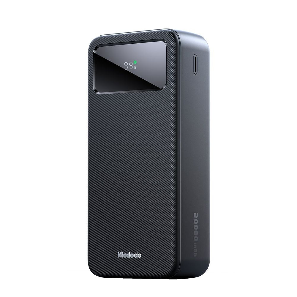 Eksterna baterija McDodo MC-4240, 30000mAh, 22.5W, QC + PD, 2 x USB-A - 1 x USB-C, Crna