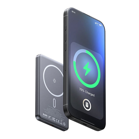 Eksterna baterija Wireless McDodo MC-4641 Meta, 5000mAh, 20W, PD + FQI, 1 x QI - 1 x USB-C, Crna