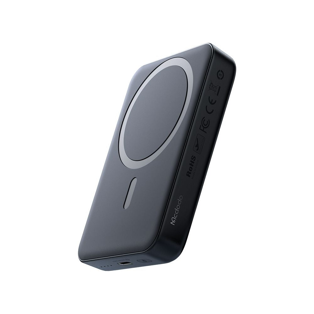 Spoljna bežična baterija McDodo MC-5931 Ambilight, 10000mAh, 30W, PD + FQI, 1 x QI - 1 x USB-C, Crna