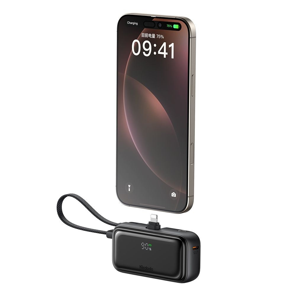 Eksterna baterija McDodo MC-7800 Freekit, 5000mAh, 22.5W, PD, 1 x Lightning - 2 x USB-C, Crna