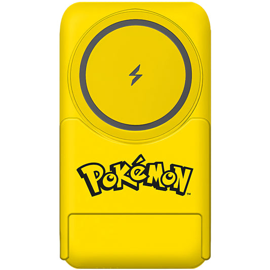 Bežična Eksterna Baterija OTL Pokemon Pikatchu, 5000mAh, 20W, PD + FQI, 1 x QI - 1 x USB-C, Žuta PK1191