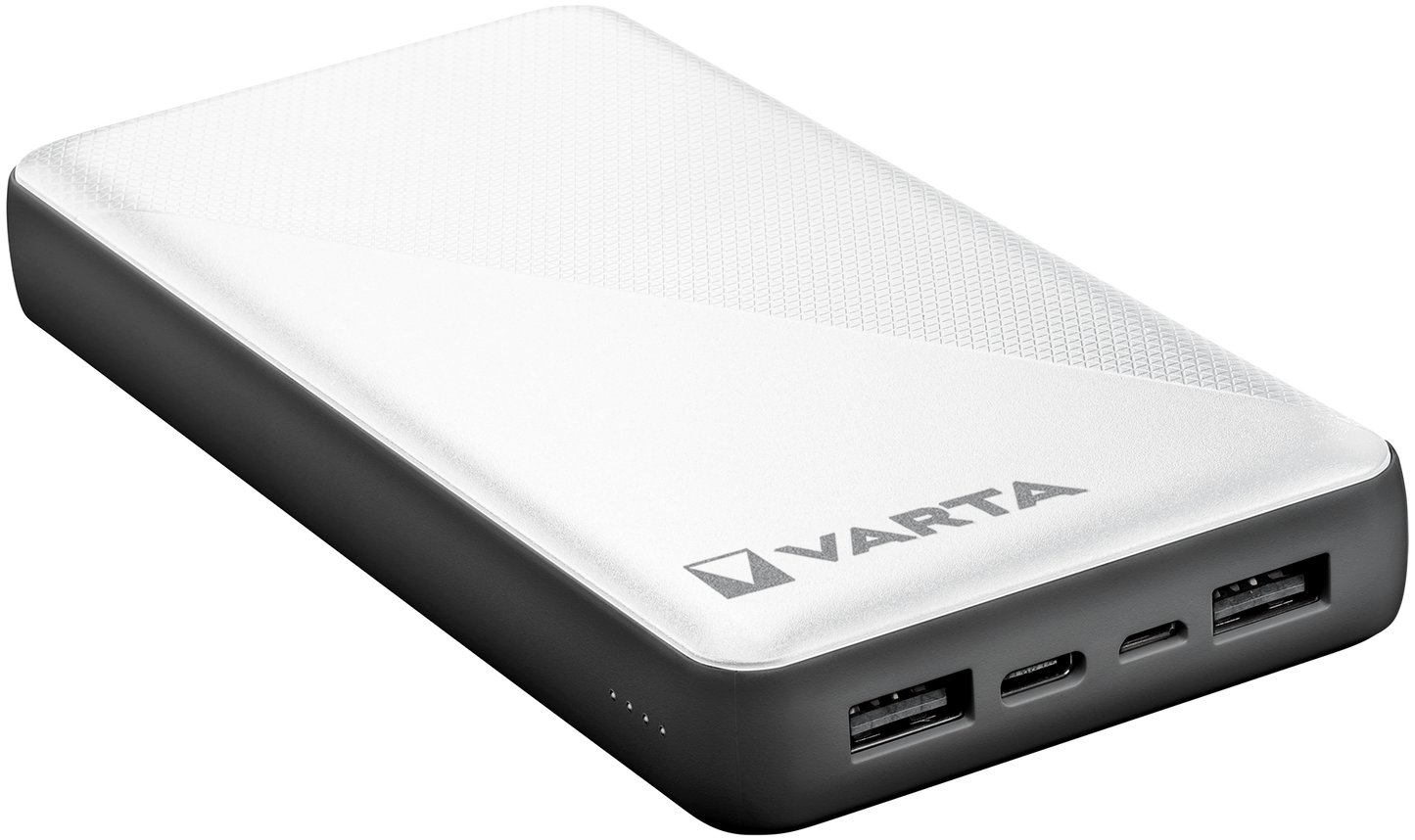 Eksterna baterija Varta Energy, 20000mAh, 15W, 1 x USB-C - 2 x USB-A, Bela