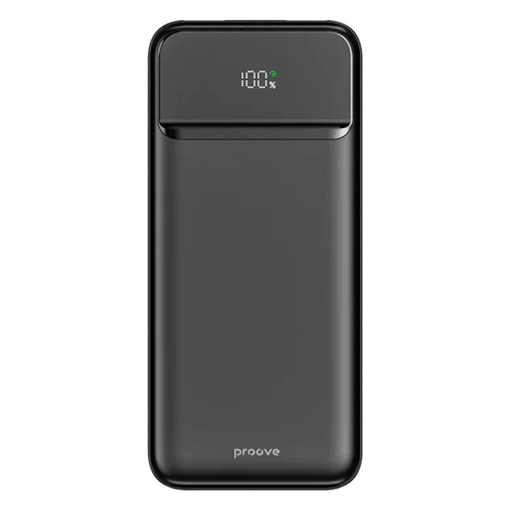 Eksterna baterija Proove Illuminator 2, 10000mAh, 22.5W, QC + PD, 2 x USB-A - 1 x USB-C, Crna PBIP10212201