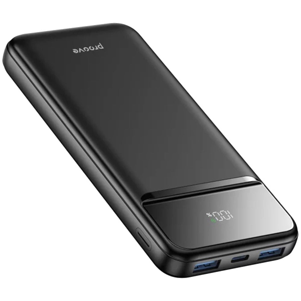 Eksterna baterija Proove Illuminator 2, 10000mAh, 22.5W, QC + PD, 2 x USB-A - 1 x USB-C, Crna PBIP10212201