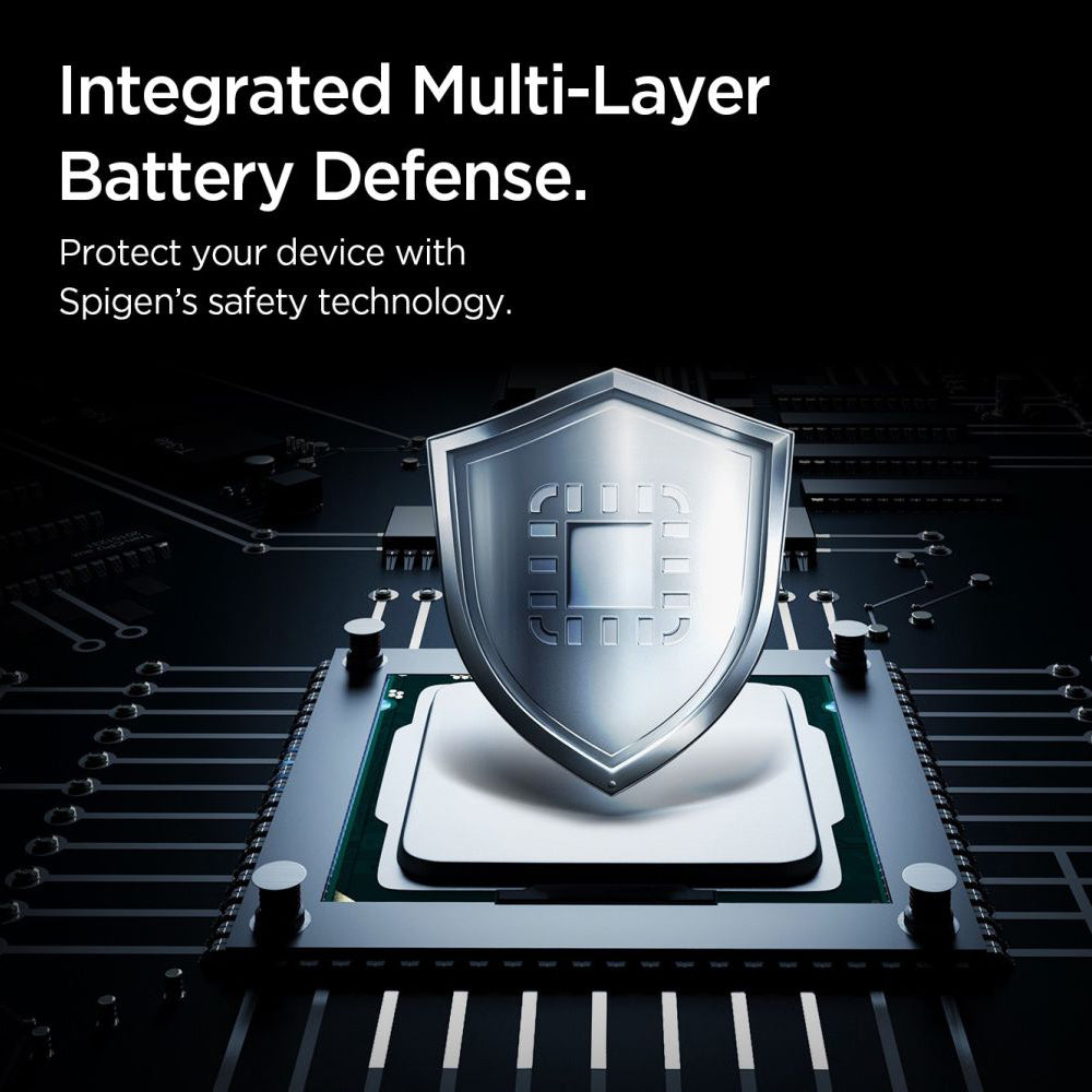 Spoljna baterija Spigen Essential, 10000mAh, 22.5W, QC + PD, 1 x USB-A - 2 x USB-C, Crna ABA09431