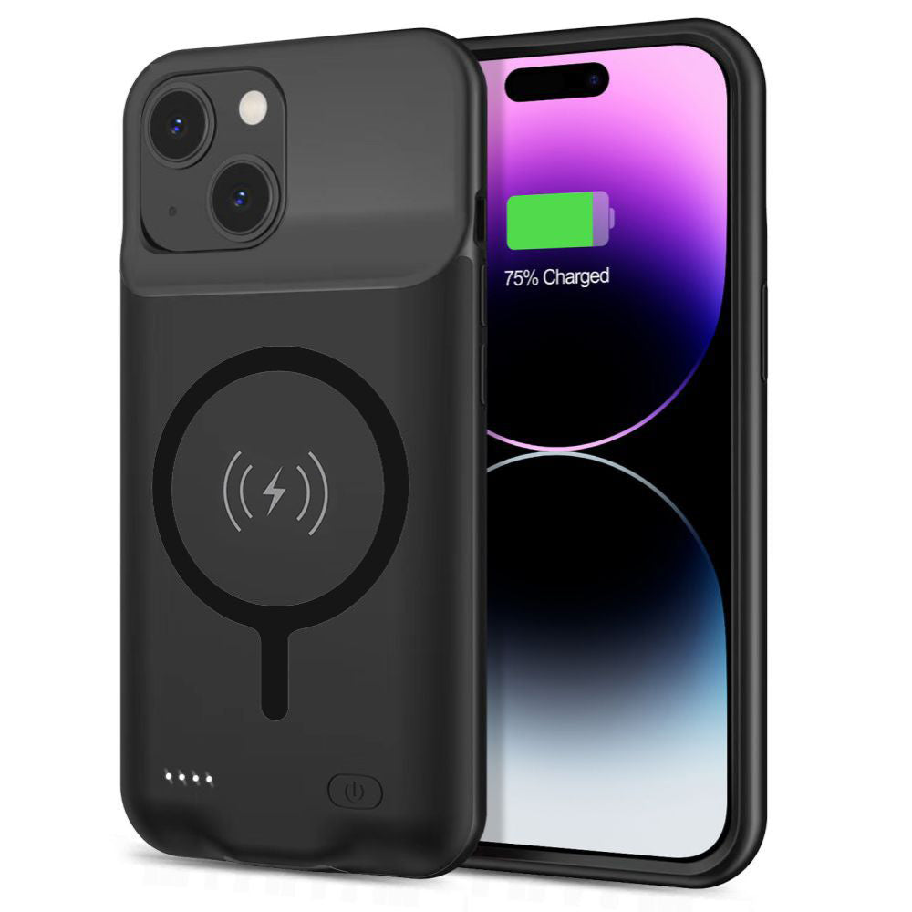 Eksterna baterija tip futrola Wireless Techsuit Power Pro Battery za Apple iPhone 15, 7000mAh, Crna