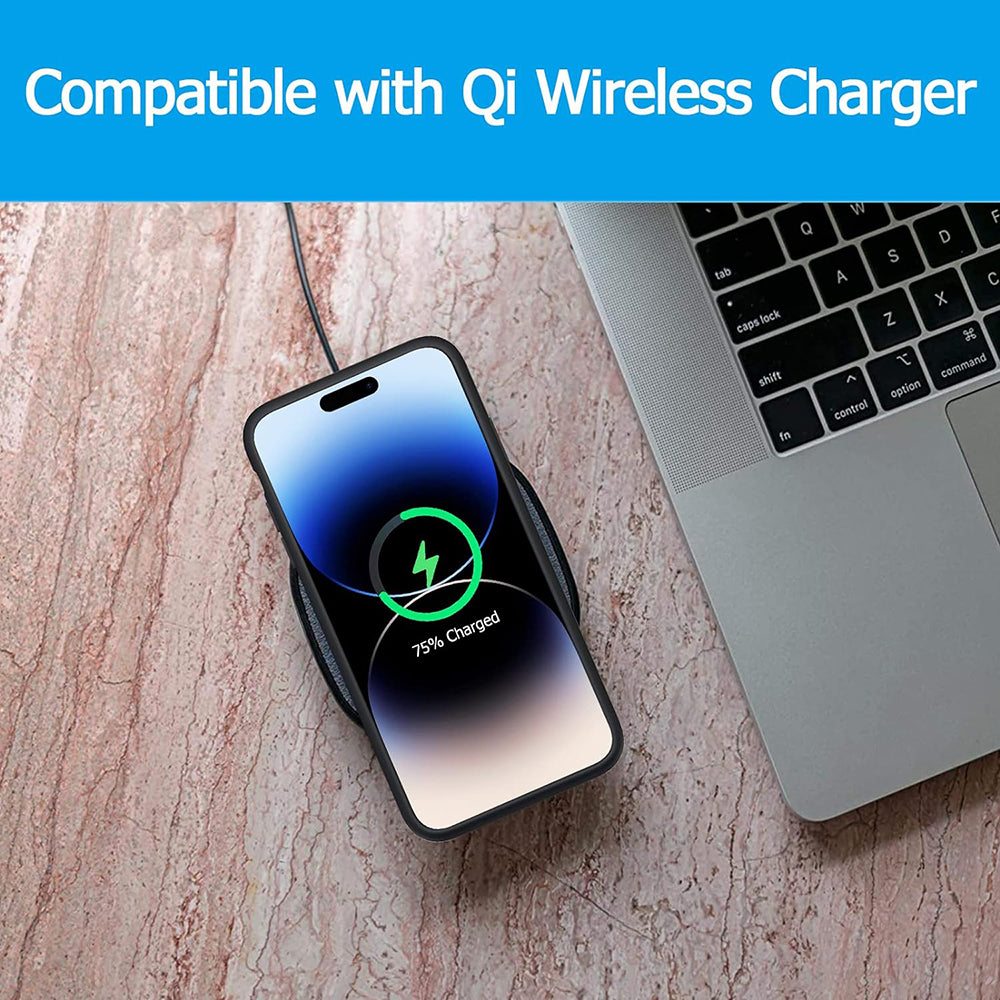 Eksterna baterija tip futrola Wireless Techsuit Power Pro Battery za Apple iPhone 15 Pro Max, 8500mAh, Crna