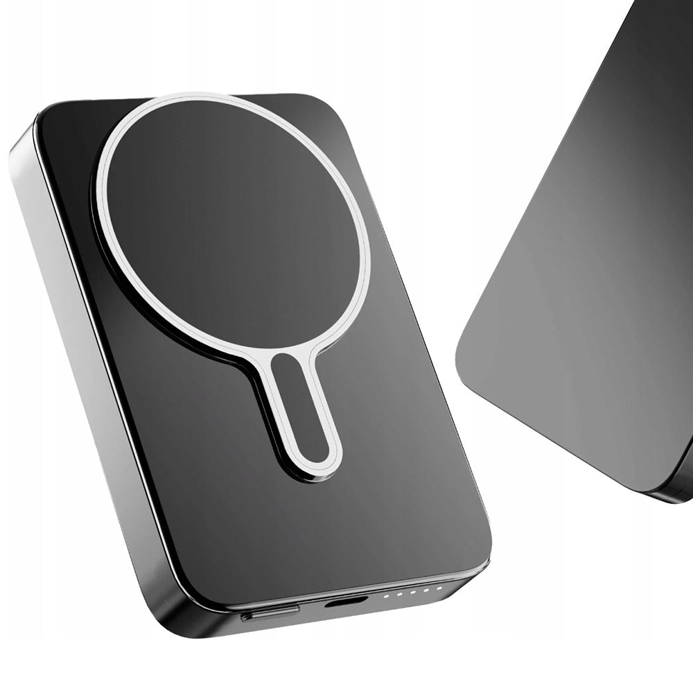 Spoljna baterija Wireless 3MK MagSnap Go, 10000mAh, 20W, PD + FQI, 1 x QI - 1 x USB-C, Siva