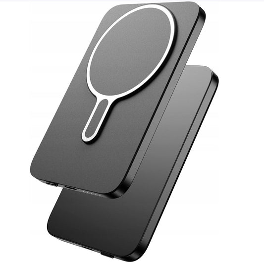 Spoljna baterija Wireless 3MK MagSnap Go, 5000mAh, 20W, PD + FQI, 1 x QI - 1 x USB-C, Siva