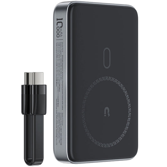 Spoljna Bežična Baterija Acefast M10, 10000mAh, 30W, PD + FQI, 1 x QI - 2 x USB-C, Crna