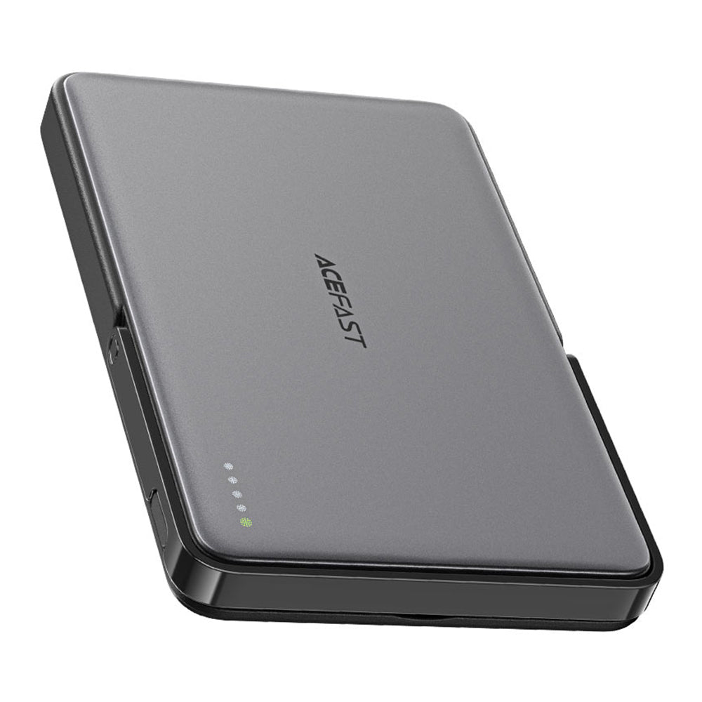 Spoljna baterija Wireless Acefast M16, 5000mAh, 18W, PD + FQI, 1 x QI - 1 x USB-C, Crna