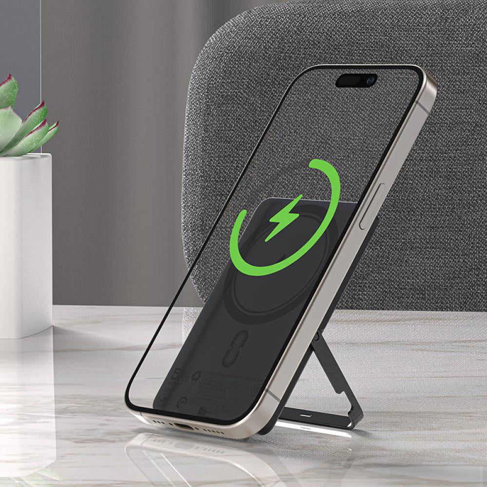 Spoljna baterija Wireless Acefast M16, 5000mAh, 18W, PD + FQI, 1 x QI - 1 x USB-C, Crna