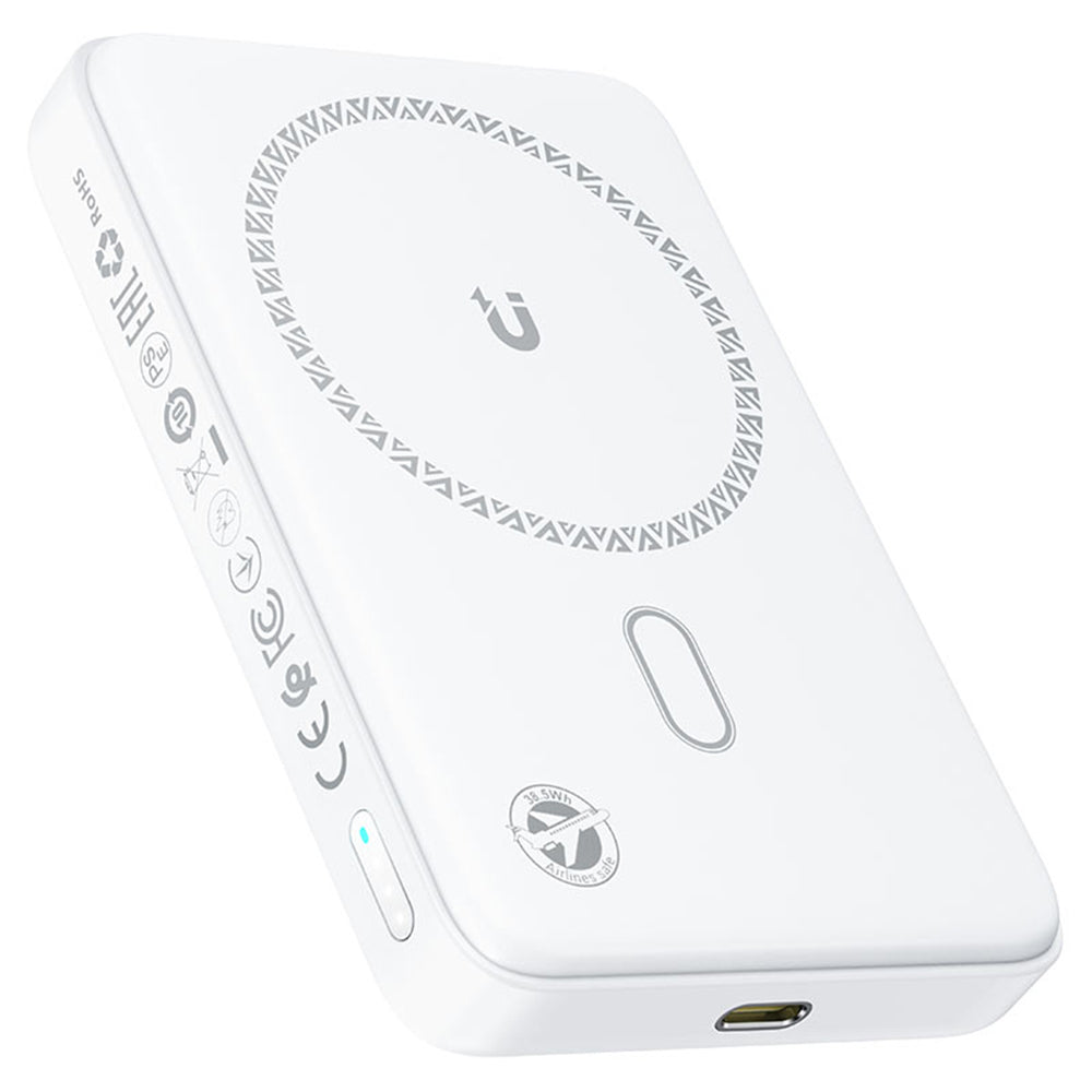 Spoljna baterija Wireless Acefast M26, 10000mAh, 20W, PD + FQI, 1 x QI - 1 x USB-C, Bela