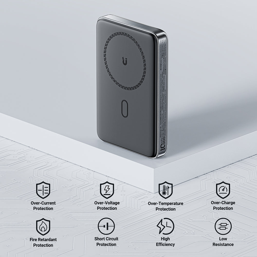 Spoljna Baterija Wireless Acefast M6, 10000mAh, 20W, PD + FQI, 1 x QI - 1 x USB-C, Crna
