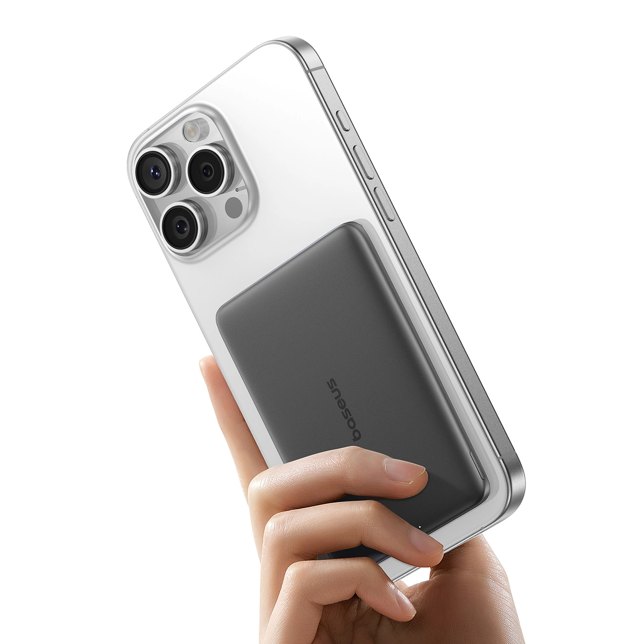 Spoljna bežična baterija Baseus PicoGo AM41, 5000mAh, 20W, PD + FQI, 1 x QI - 1 x USB-C, Crna