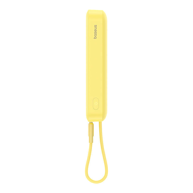 Spoljna bežična baterija Baseus Magnetic Mini, 10000mAh, 20W, PD + FQI, 1 x Lightning - 1 x QI - 1 x USB-C, Žuta P10022109Y23-00