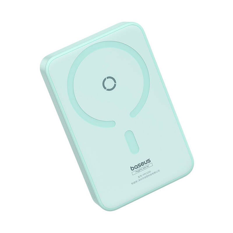 Spoljna bežična baterija Baseus MagPro PPCXZ05, 5000mAh, 20W, PD + FQI, 1 x QI - 1 x USB-C, Zelena P10064101333-00