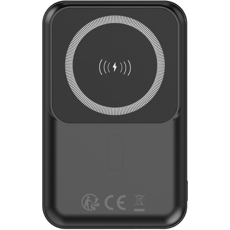 Eksterna Baterija Wireless Forever MATB-100, 10000mAh, 22.5W, QC + PD + FQI, 1 x QI - 1 x USB-A - 1 x USB-C, Crna