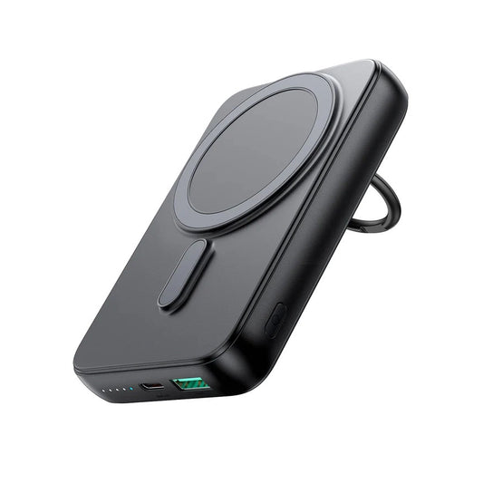 Spoljna baterija Wireless Joyroom JR-W050, 10000mAh, 20W, QC + PD + FQI, 1 x QI - 1 x USB-A - 1 x USB-C, Crna