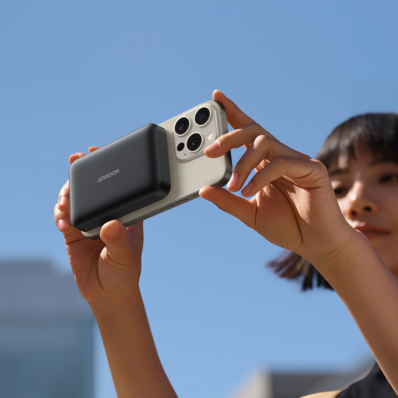 Spoljna Bežična Baterija Joyroom JR-W020, 10000mAh, 20W, QC + PD + FQI, 1 x QI - 1 x USB-A - 1 x USB-C, Crna