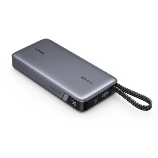 Eksterna baterija UGREEN PB726 (55995B), 25000mAh, 165W, QC + PD, 1 x USB-A - 3 x USB-C, Siva