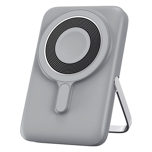Spoljna bežična baterija WiWu Wi-P018, 10000mAh, 20W, PD + FQI, 1 x QI - 1 x USB-C, Siva