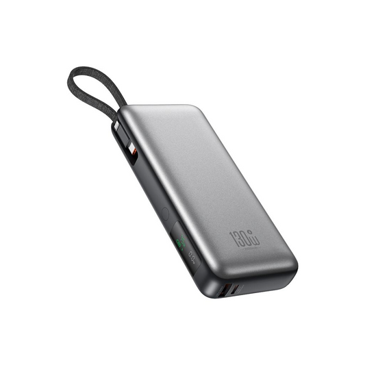 Eksterna baterija XO Design PR268, 20000mAh, 130W, QC + PD, 1 x USB-A - 2 x USB-C, Siva
